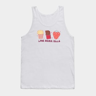 Love Never Fails Love Is All You Need Happy Valentines Day Tank Top